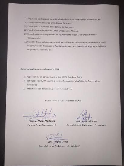 C´S San Javier busca el compromiso del Ayuntamiento de reducir el IBI para el 2017 - 2, Foto 2