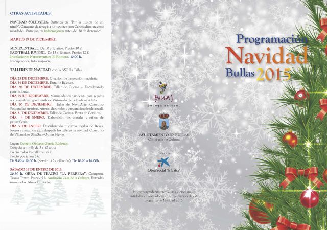 Cultura presenta un programa navideño cargado de actividades - 1, Foto 1