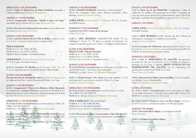 Cultura presenta un programa navideño cargado de actividades - 2, Foto 2