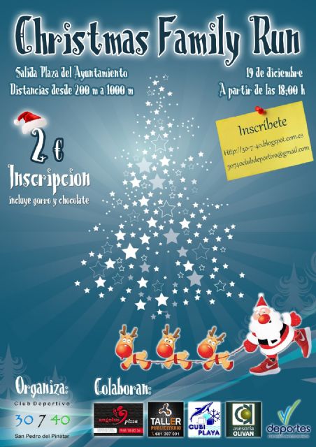 La prueba Christmas Family Run invita a los amantes del deportes a disfrutar en familia del atletismo - 1, Foto 1