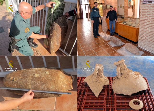 La Guardia Civil recupera cinco ánforas con más de 2.000 años de antigüedad en Águilas y Mazarrón - 2, Foto 2