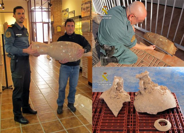 La Guardia Civil recupera cinco ánforas con más de 2.000 años de antigüedad en Águilas y Mazarrón - 3, Foto 3