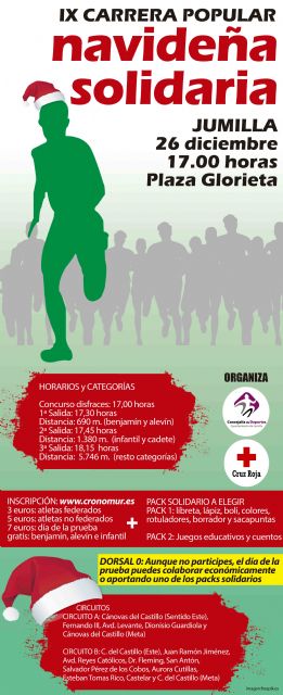 La Carrera Popular Navideña volverá a ser a beneficio de Cruz Roja - 1, Foto 1
