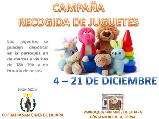 La cofradía de San Ginés de la Jara termina su campaña de recogida de juguetes con una participación existosa - 4, Foto 4