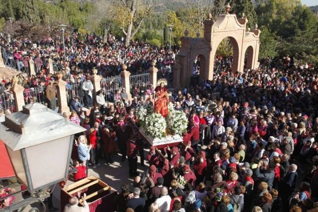 La “7 Televisión Región de Murcia” transmitirá mañana en directo la romería de regreso de la imagen de Santa Eulalia a su santuario, Foto 1