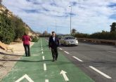 El Ayuntamiento de Lorca pone en marcha un nuevo tramo de más de 1 km de carril bici a la entrada de la ciudad desde la ronda de las Palmeras, sumando ya 30 km en el municipio