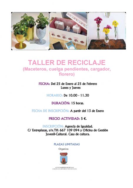 La Concejalía de Igualdad organiza distintos talleres para principios de año - 3, Foto 3