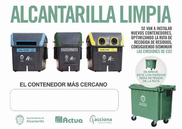 Alcantarilla Limpia, desde hoy ya se instalan los nuevos contenedores en el municipio - 3, Foto 3