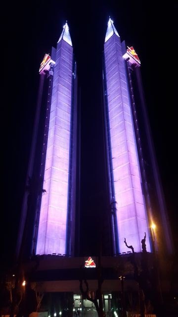 HUERMUR denuncia en Medio Ambiente la nueva iluminación de las torres de Atalayas por contaminación lumínica - 2, Foto 2