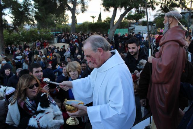 Alcantarilla celebró San Antón con la bendición de los animales a las puertas de la Ermita de nuestra Patrona, junto al paraje del Agua Salá - 3, Foto 3