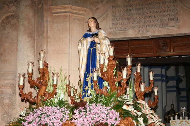 La imagen de Santa Mara Magdalena de Totana participar en la exposicin “Santa Mara Magdalena 135 años de esplendor” en Cieza - 5