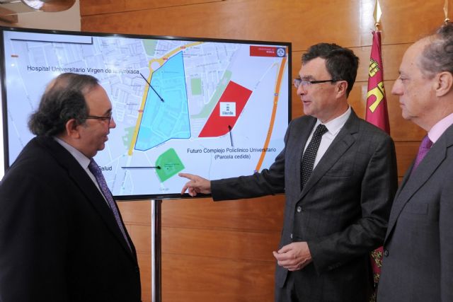 El Ayuntamiento y la Universidad de Murcia ultiman el acuerdo que permitirá construir en El Palmar uno de los complejos sanitarios más importantes de España - 1, Foto 1