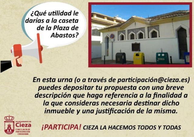 El uso de la caseta de la plaza de abastos se abre a la participación ciudadana - 1, Foto 1
