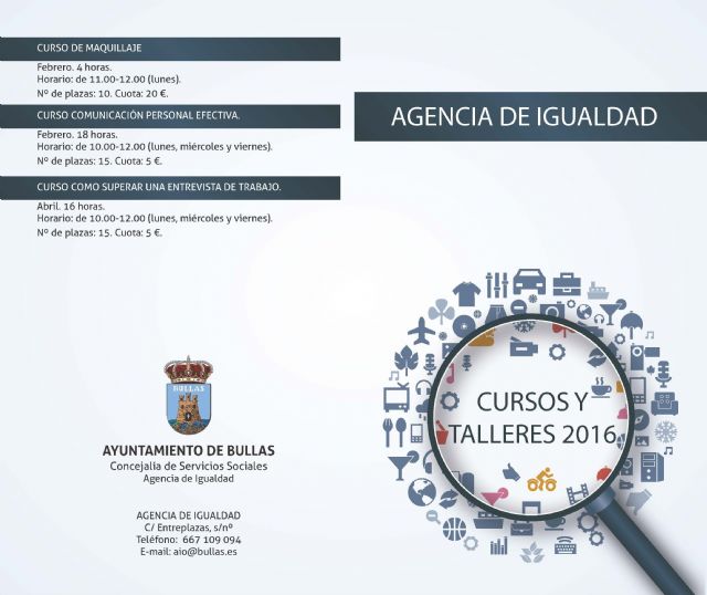 Igualdad lanza el folleto con toda la programación de cursos y talleres para 2016 - 1, Foto 1