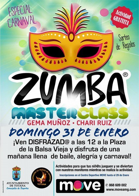 Master class de zumba especial Carnaval, Foto 1