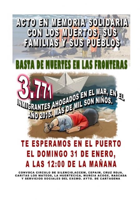Cartagena homenajeó a los refugidos ahogados en el mar - 1, Foto 1