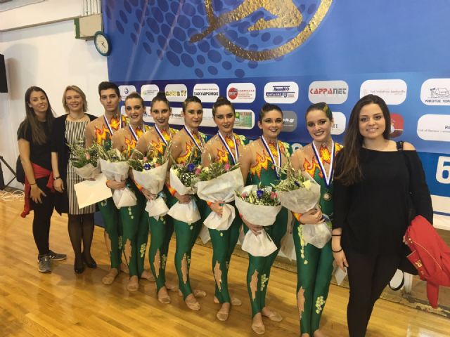 Cartagena obtiene el oro en gimnasia rítmica en el torneo internacional celebrado en Grecia - 1, Foto 1