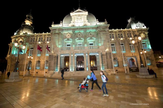El Palacio Consistorial se iluminara de verde por el Dia Mundial Contra el Cancer - 1, Foto 1