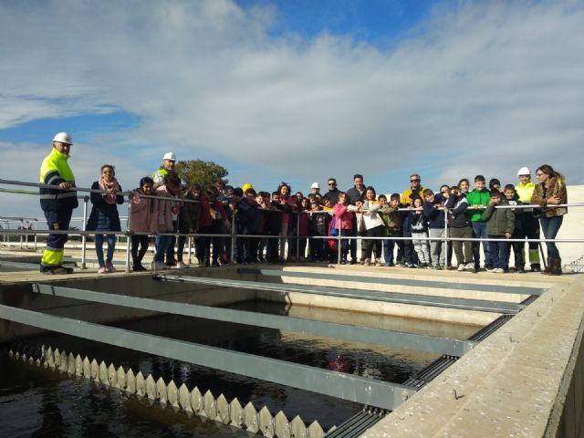Alumnos del CEIP “Fulgencio Ruiz” visitan la estación depuradora de San Javier - 1, Foto 1