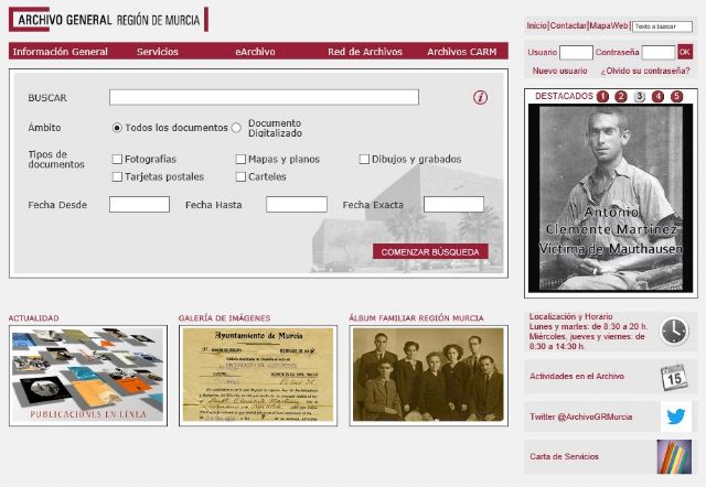 La web del Archivo General de la Región permite acceder a 274.000 documentos y a casi un millón de imágenes - 1, Foto 1
