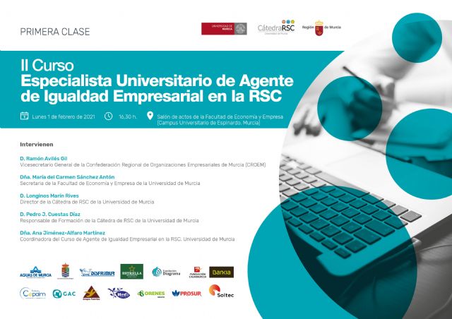 La UMU inaugura la segunda edición de su curso de ´Agente de Igualdad Empresarial en la RSC´, pionero en España - 1, Foto 1
