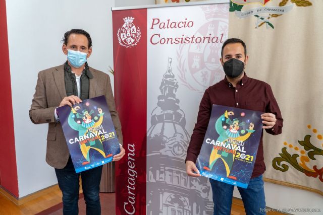 Alegría y redes sociales, protagonistas del cartel del Carnaval de Cartagena 2021 - 1, Foto 1