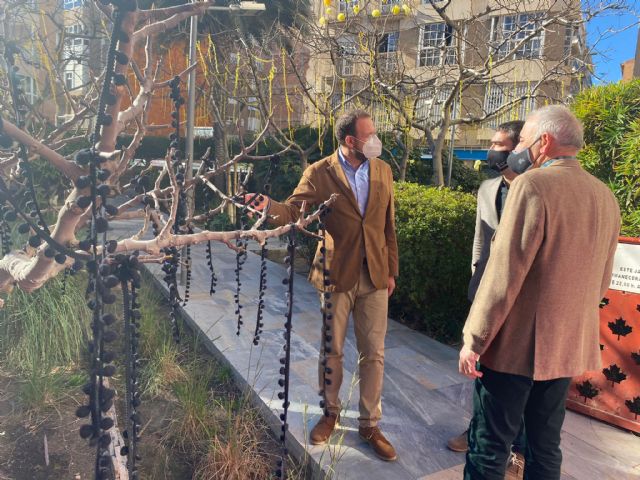 El Ayuntamiento realiza una intervención con cientos de flores mimosas en los espacios verdes de Santa Eulalia - 1, Foto 1