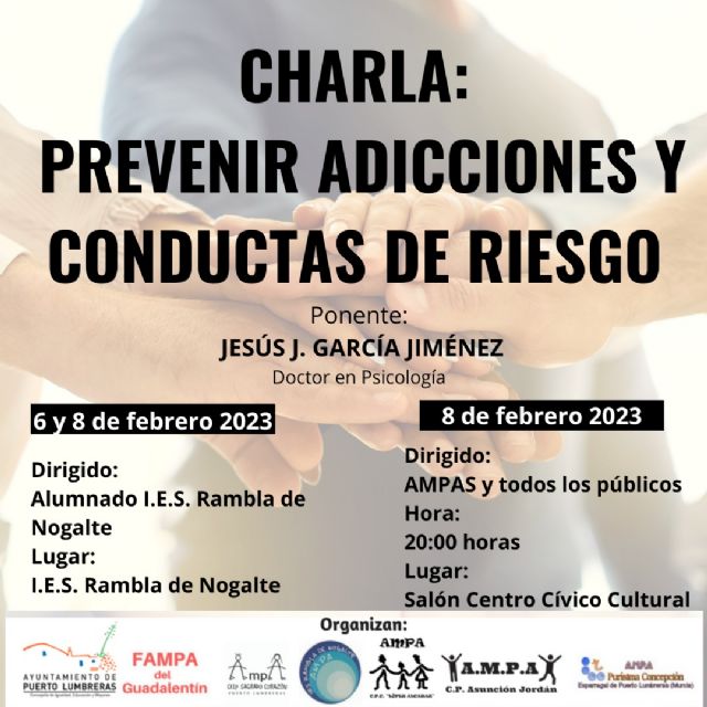 El Doctor en Psicología Jesús Javier García Jiménez impartirá dos charlas a padres y alumnos del IES Rambla de Nogalte sobre la prevención de adicciones y las conductas de riesgo - 1, Foto 1