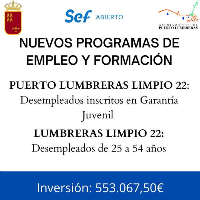 El Ayuntamiento de Puerto Lumbreras lleva a cabo dos programas mixtos de empleo y formación - 3, Foto 3