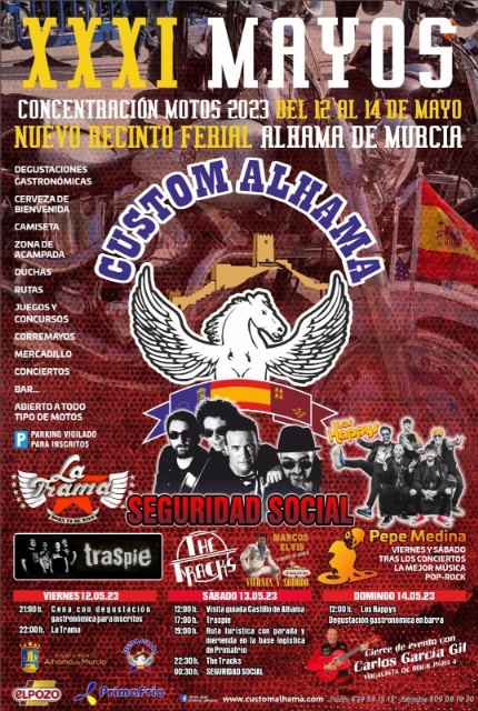 Seguridad Social actuar en Alhama en la XXXI edicin de Mayos Custom, Foto 2
