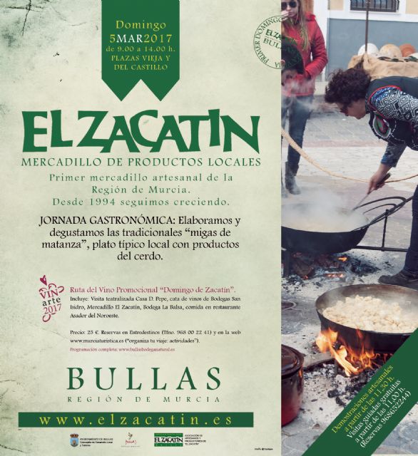 En el Zacatin del domingo se podrán degustar las migas con tropezones - 1, Foto 1