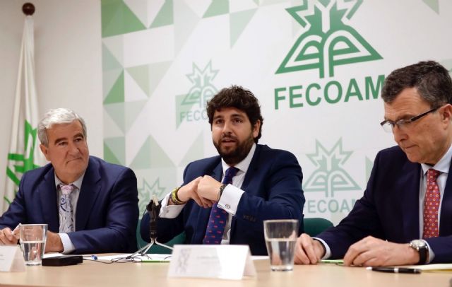 Fernando López Miras asiste a la inauguración de las nuevas instalaciones de Fecoam - 1, Foto 1