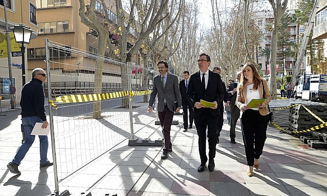 El peatón gana 15.000 m2 en el centro de Murcia con el inicio de las obras de la Fase II de la avenida Alfonso X - 1, Foto 1