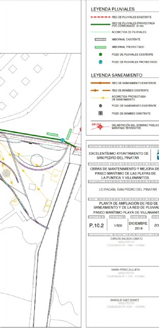 En Por Un Mar Vivo / Por Un Mar Menor Vivo, hemos estudiado con especialistas los planos de las obras de la reforma del paseo de San Pedro Del Pinatar - 2, Foto 2