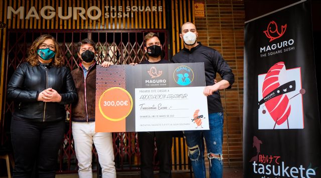 Maguro Square Sushi entrega a Abamur la recaudación de la iniciativa Tasukete, el sushi solidario - 1, Foto 1