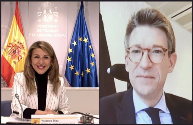 Yolanda Díaz y el viceprimer ministro belga acuerdan impulsar un grupo de trabajo para promover la propuesta de directiva de Salario Mínimo europeo - 4, Foto 4