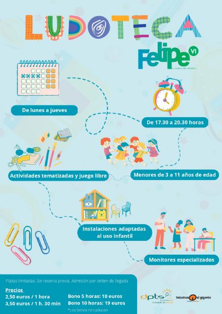 La Concejalía de Deportes pone en marcha el servicio de ludoteca en el Complejo Deportivo Felipe VI para favorecer la conciliación de las familias usuarias - 2, Foto 2