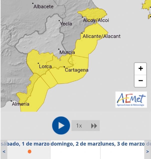 El Ayuntamiento de Lorca activa el Plan INUNLOR en fase de preemergencia ante el nivel amarillo por lluvias - 1, Foto 1