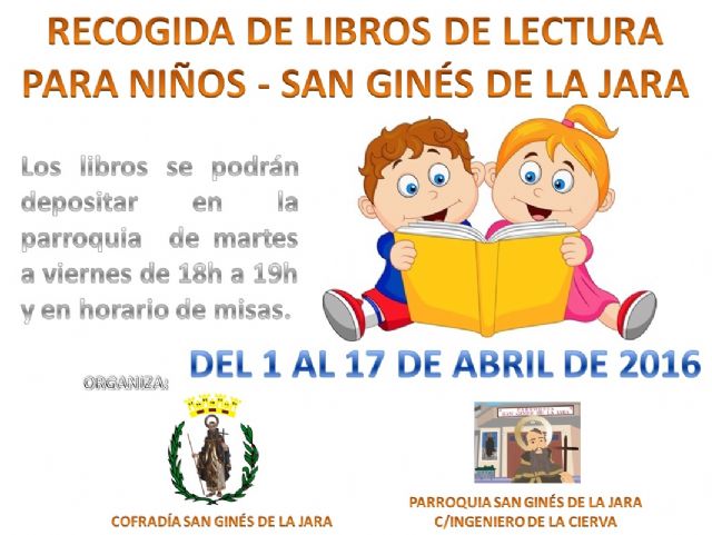 La Cofradía de San Ginés de la Jara inicia una campaña solidaria de recogida de libros - 2, Foto 2