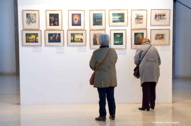 El alcalde inaugura la exposición de ilustraciones de Nicomedes Gómez sobre El Quijote - 2, Foto 2