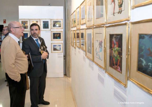 El alcalde inaugura la exposición de ilustraciones de Nicomedes Gómez sobre El Quijote - 4, Foto 4