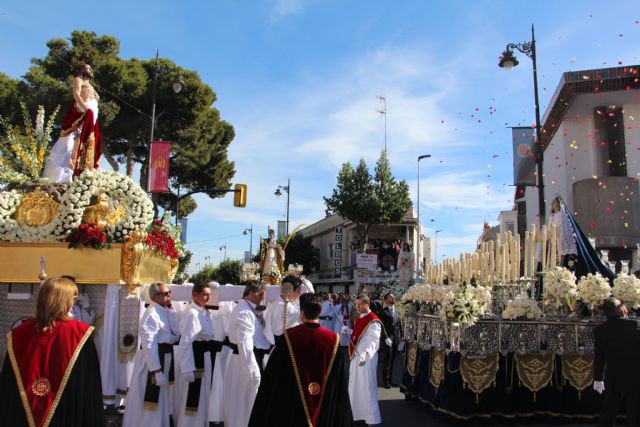 La alegría del Encuentro del Domingo de Resurrección cierra la Semana Santa Pinatarense - 1, Foto 1