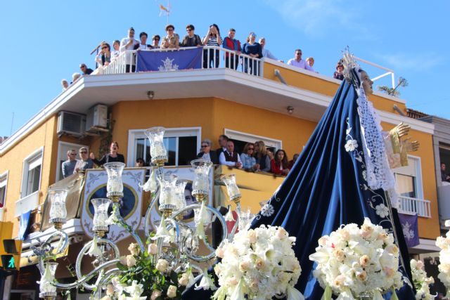 La alegría del Encuentro del Domingo de Resurrección cierra la Semana Santa Pinatarense - 2, Foto 2