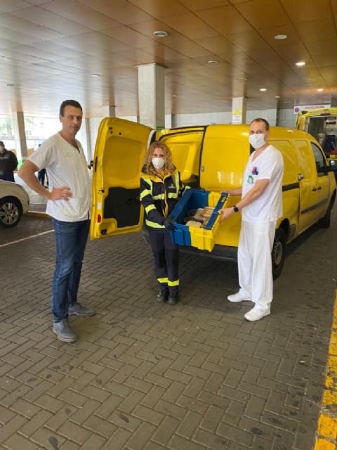 Correos llevará comida al personal sanitario de los hospitales de Murcia - 2, Foto 2