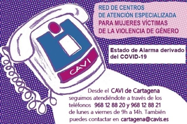 El CAVI Cartagena refuerza sus servicios durante el estado de alarma - 1, Foto 1
