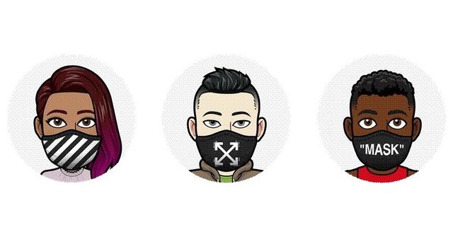 Snapchat presenta mascarillas de realidad aumentada en colaboración con la firma de moda italiana Off-White de Virgil Abloh - 1, Foto 1