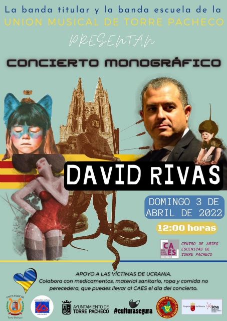 La Unión Musical de Torre Pacheco en concierto con música el compositor David Rivas - 1, Foto 1
