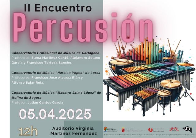 El Conservatorio de Música Maestro Jaime López de Molina de Segura organiza el II Encuentro de Percusión el sábado 5 de abril - 1, Foto 1