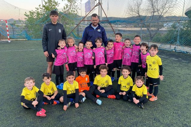 C.D Mediterráneo, Nueva Cartagena F.C. en fase de oro, A.D. La Vaguada en fase de plata, y E.F. Torre Pacheco en fase de bronce los mejores en benjamines B - 1, Foto 1