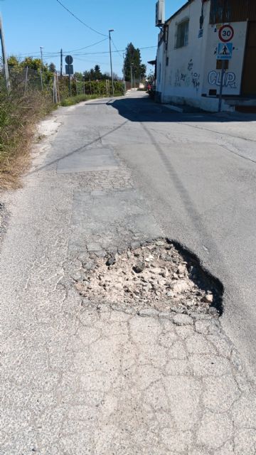 El PSOE inicia la campa&ntilde;a Una flor en cada bache para visibilizar el abandono del PP en las pedanías - 3, Foto 3